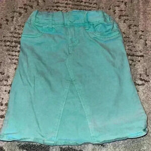The Children’s Place Turquoise Skirt Girls Size 5 adjustable waist